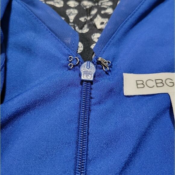 BCBGenerationâBlueâIrisâRuffle MaxiâDress - Picture 8 of 11